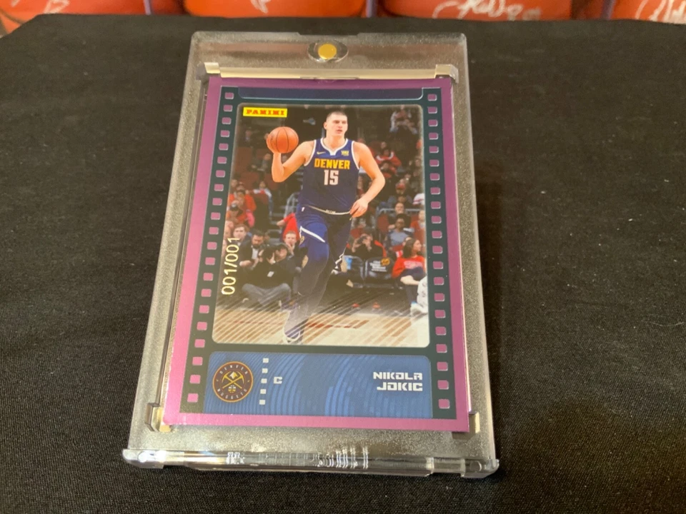 NIKOLA JOKIC 1/1 - True ONE of ONE Rare PURPLE FOIL Card #001/001 2019-20 Panini - Image 3 of 4