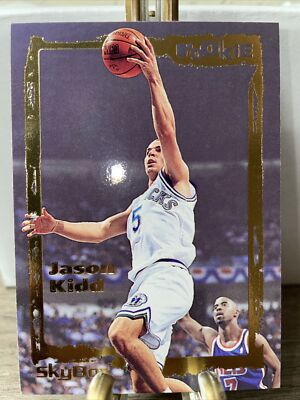 1995 Sky Box Emotion Gold Jason Kidd Rookie RC #105 Dallas Mavericks.
