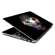 Skin Wrap for MacBook Pro 15 inch Retina Skull Wild Line Electric