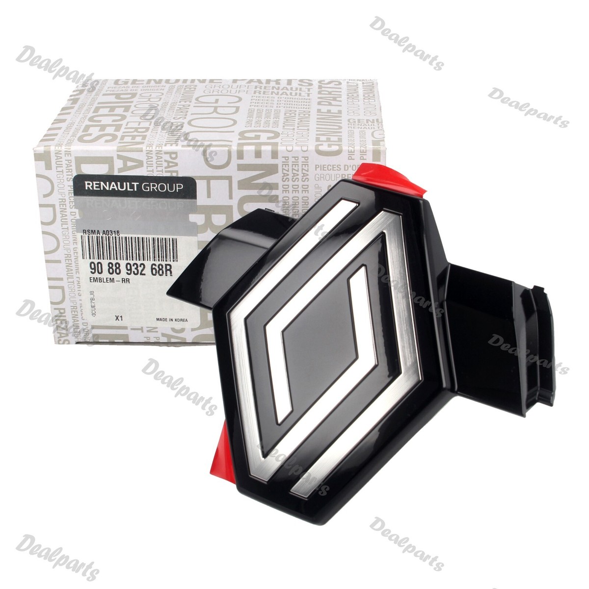 Genuine Renault 2D Lozenge Emblem, Back Door, 90889-3268R for