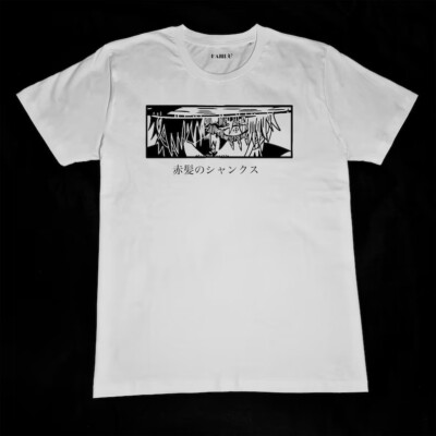 Shanks One Piece T-Shirt, T-Shirt Shanks le roux, One Piece Manga Print