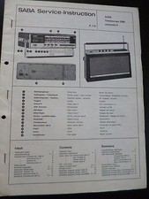 Original Service Manual SABA Transeuropa 2000 Automatic E