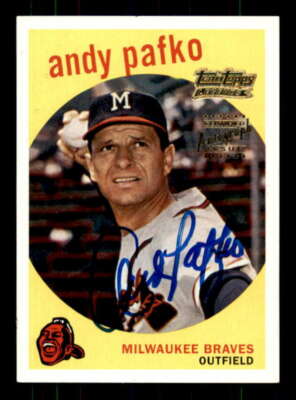 Andy Pafko 59 Card 2001 Topps Team Topps Legends Autographs #TT27F