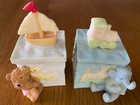 Baby Boy's Keepsake Boxes - Sailboat & Train
