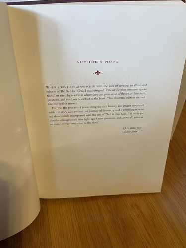The Da Vinci Code: Special Illustrated Edition by Dan Brown (2004, Hardcover,... - Foto 15 di 17