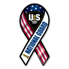 National Guard Red, White, & Blue 2-in-1 Mini Ribbon Magnet