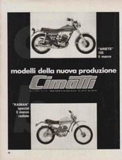 advertising Pubblicità brochure-MOTO CIMATTI-KAIMAN SPECIAL 50   ARIETE 125 1972