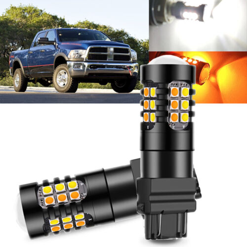 3157 LED Switchback Turn Signal Light Bulb DRL For Dodge Ram 1500 2500 1994-2010 - Picture 1 of 9