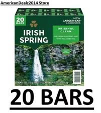 Irish Spring Bar Soap, Original Clean (4 oz., 20 ct.)