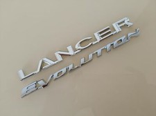 2x Chrome Lancerevolution Trunk Lid Badge Emblem Sticker For Mitsubishi Lancer 2x Chrome Lancerevolution Trunk Lid Badge Emblem Sticker For Mitsubishi Lancer