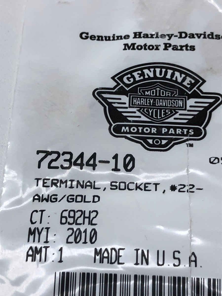 にー NOS OEM Genuine Harley Davidson Terminal Sockets 22AWG/Gold P/N