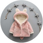 Toddler Baby Girl Winter Warm Coat Faux Fur Hooded Outerwear Jacket Clothes