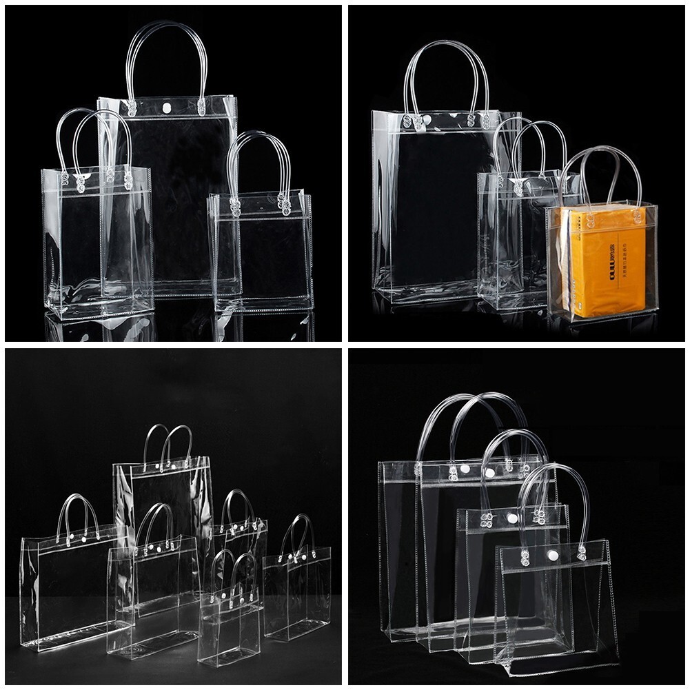 Clear PVC Wine Cooler Bag with Handles Keep Your Drinks Refreshingly