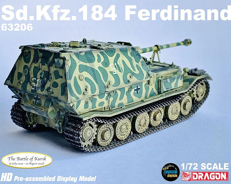 1/72 Germany Sd.Kfz.184 Ferdinand Anti-tank Destroyer Kursk 1943 Finished Model - Image 3 of 4