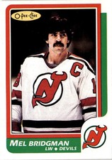 1986-87 O-Pee-Chee #136 Mel Bridgman New Jersey Devils
