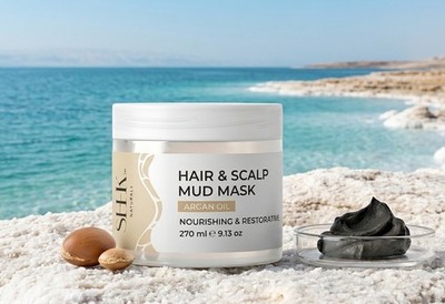 Hair & Scalp Mud Mask with Dead Sea Mud, Argan Oil & Tea Tree | SEEK Naturals 1p