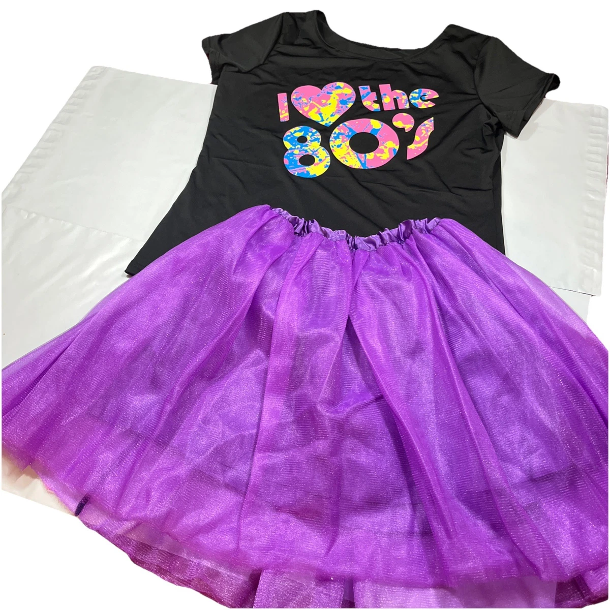 Disfraz De Entrenamiento De Los 80 Para Mujer – Conjunto De 5 Piezas Con Leotardo, Leggings, Pulseras Y Visera – Ideal Para Halloween Y Fiestas Retro
