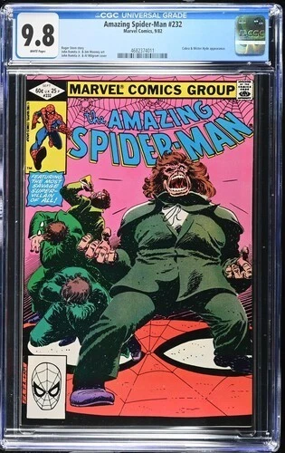 Amazing Spider-Man 232 CGC 9.8 Cobra & Mister Hyde App 1982