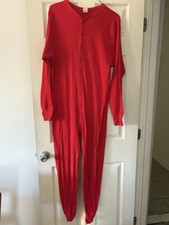 Morgan Mills Long Handles Thermal Grandpa Union Suit Long Johns Red Vintage XXL