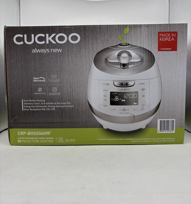 #ad New Cuckoo Induction Heating Pressure 6 Cup Rice Cooker and Warmer CRP BHSS0609F $314.00