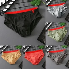 Men's Cotton Low Rise Briefs Underwear For Boxer Shorts With Soft Elastic