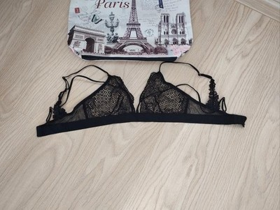 Women Etam Bra Black Elastane 80C