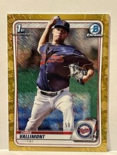 2020 Bowman Chrome Prospects Gold Shimmer Refractor /50 Chris Vallimont
