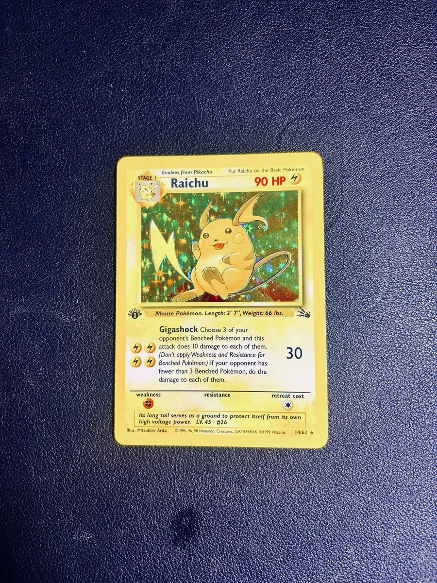 Fossil Raichu Pokémon TCG Individual Collectible Card Game Cards