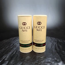 Gucci No 1 Dusting Powder Vintage Lot 2 3.3oz NEW Sealed+Partial