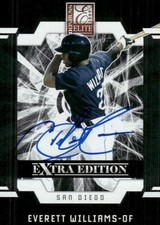 2009 Donruss Elite EVERETT WILLIAMS Signed Card PADRES #1 pick top prospect AUTO