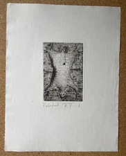 Raimund Franke BEAST SURREALISM PRINT ARTWORK ART WEIRD VINTAGE FANTASY 1970s