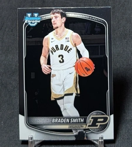 Braden Smith Chrome Prospect Rookie 2025-26 Bowman U Card #BCP-94 Purdue/Pacers