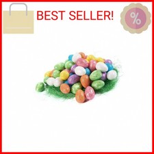 Juvale 72 Pack Glittery Small Foam Easter Eggs for Crafts, Spring Decorations fo