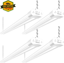 4 Pack 4FT LED Shop Light 42W 4400LM 5000K Linkable Utility White