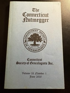 Connecticut Nutmegger June 2000 Genealogy Barbour Farmington Simsbury Vol 33 #1