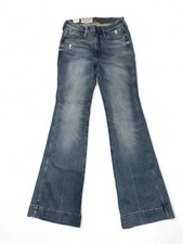 Wrangler Women's Bootcut Jeans Blue Medium Wash Denim Button Zip Pockets