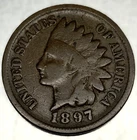 1897 Indian Head Cent Penny Good Condition 1c One Cent US Coin- 2440