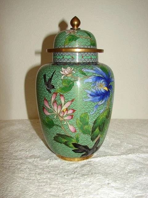 景泰蓝古董日本茶叶罐| eBay
