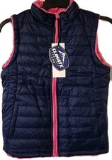 NWT - Climate Concepts Girls' Reversible Fur Lined Vest - Size L