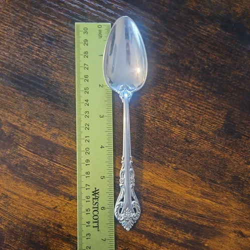 International Silver Masterpiece  Sterling Dessert Oval spoon 6 5/8 no mono