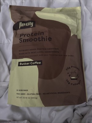 FlavCity Protein Powder Butter Coffee -Grass-Fed Whey Protein limited edition 