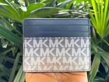 Michael Kors Jet Set Cooper Card Holder Wallet MK Ombre Navy Multi