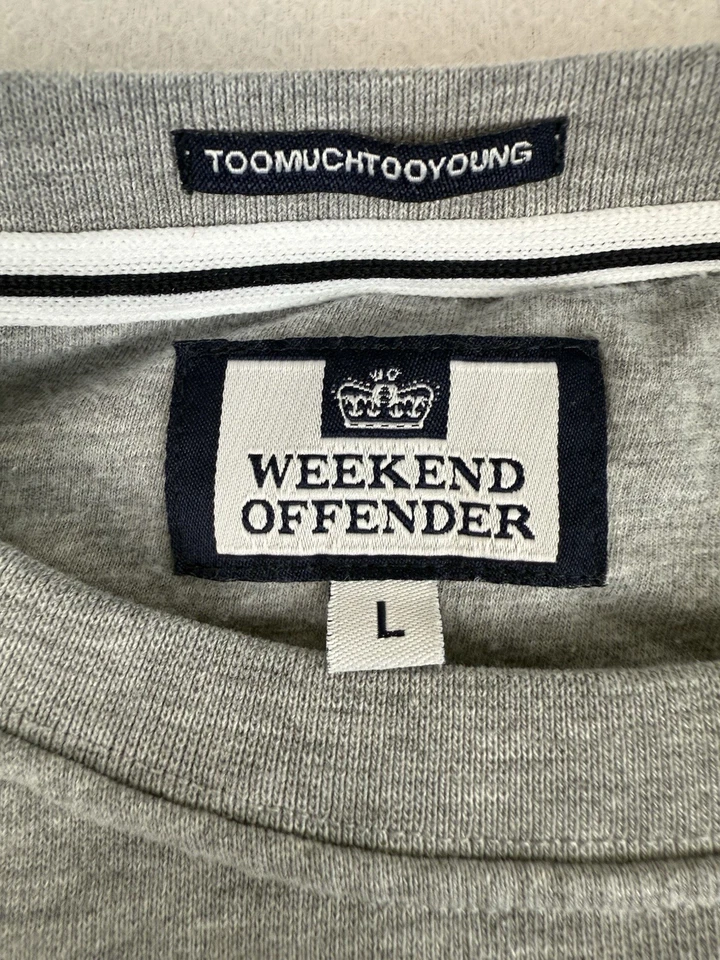 Weekend Offender Sweatshirt Men's Large CASUAL Crewneck Gray - Image 4 of 4