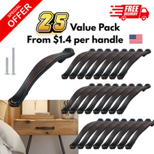 25 Pack Oil Rubbed Bronze Vintage Cabinet Drawer Dresser Pull