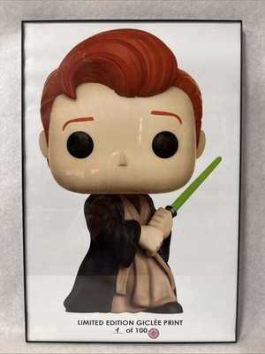 limited edition 1/100 Giclée print of the Jedi Conan Funko Pop