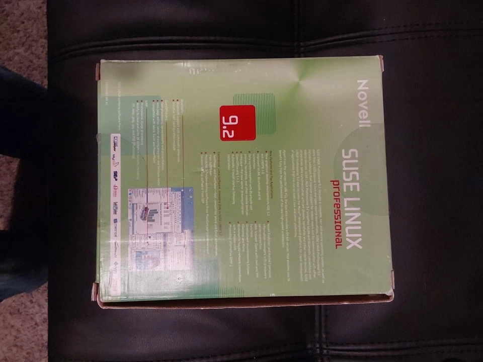Software de sistema operativo Suse Linux Professional Novell 9.2. Nuevo, precintado. Foto 3 de 3