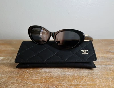 CHANEL Gray Oval Sunglasses for Women for sale | eBay