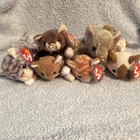 Ty Beanie Babies Cat Lot Silver Amber Scat Snip Nip Pounce 1999 Vintage