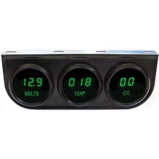 Intellitronix Digital LED 3 Gauge Panel; Oil/...