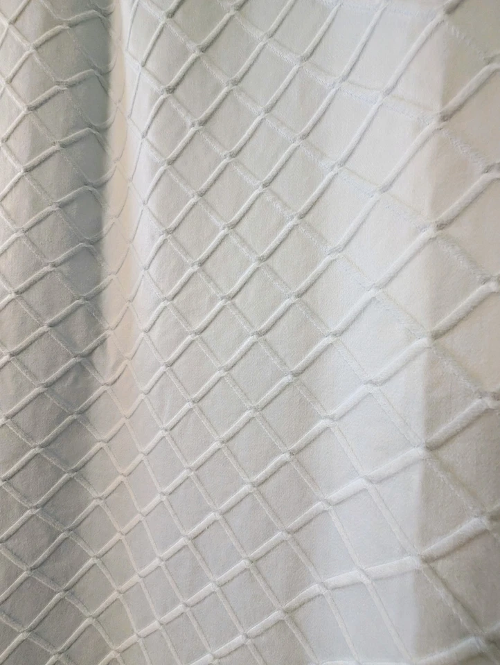 Restauración Hardware Cortina de Ducha Azul Lt Grande 1.5" Diamante Enrejado Costero  Foto 2 de 4